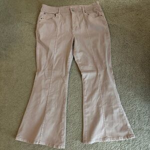 American Eagle Pink Flare Pants - Size 18 short